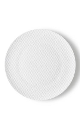 Тарелка салатная "Ромбы" SchonhuberFranchi Paesaggi Collection, D24.5 см, белый, фарфор