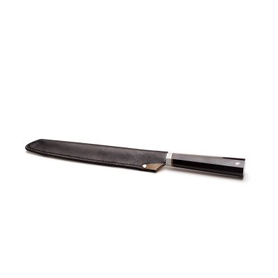 Хлебный нож (рукоять - черный граб октагон)
