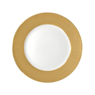 Тарелка акцентная сервировочная Raynaud ASSIETTES DE PRÉSENTATION, фарфор, цвет золотой гранит/золот