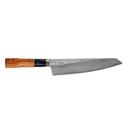 Универсальный нож Gyuto 210 мм (рукоять - карельская береза октагон)
