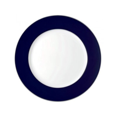 Тарелка акцентная сервировочная Raynaud ASSIETTES DE PRÉSENTATION, фарфор, цвет кобальт/платиновый к