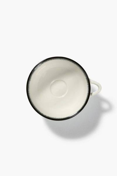 Чашка для чая Serax DE, 200 мл, D11 см, кремовый/черный, фарфор