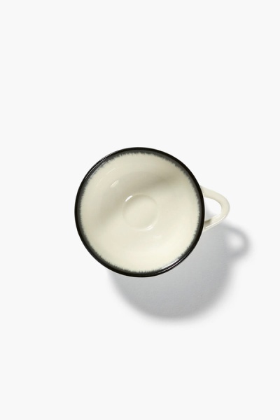 Чашка для эспрессо Serax DE, 80 мл, D7.8 см, кремовый/черный, фарфор