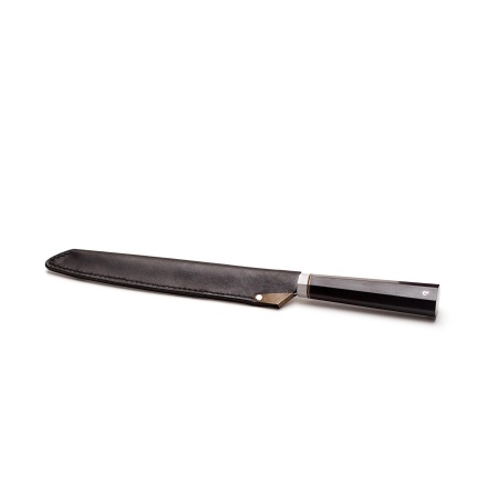 Хлебный нож (рукоять - черный граб октагон) фото 1