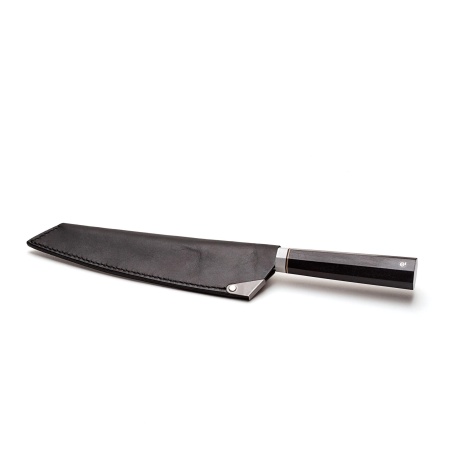 Универсальный нож Gyuto 210 мм (рукоять - черный граб октагон) фото 1