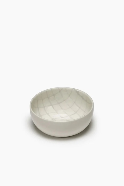 Салатник индивидуальный Serax SALT ZUMA, D12.5 см, белый/серый, фарфор