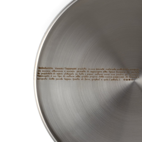 Сковорода для Тепан Яки / поднос KNIndustrie, D39 см, нержавеющая сталь