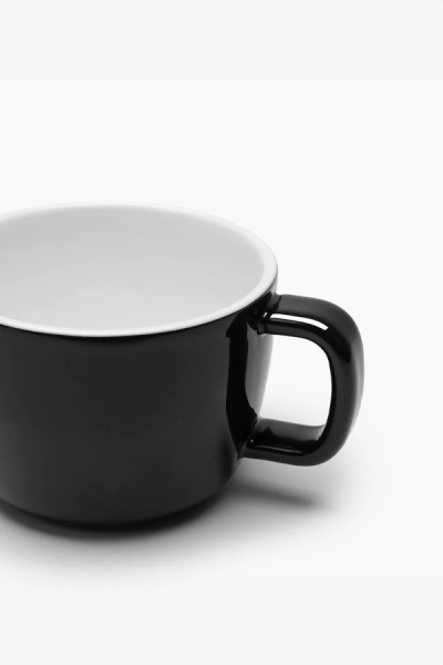 Чашка для каппучино Serax PASSE-PARTOUT, 200 мл, белый/ черный, фарфор