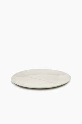 Комплект из 2-ух тарелок салатная Serax SALT ZUMA, D23 см, белый/серый, фарфор