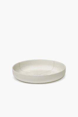 Комплект из 2-ух тарелок для супа Serax SALT ZUMA, D20.5 см, белый/серый, фарфор