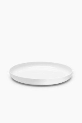 Комплект из 2-ух тарелок для салата с высоким бортом Serax BASE, D24 см, H3 см, белый, фарфор