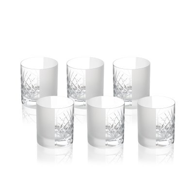 Набор из 6-ти стаканов SchonhuberFranchi, 280 мл, прозрач/матовый с глянцевой гравировкой, стекло