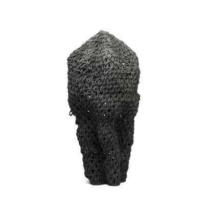 Скульптура напольная из серии «Родные просторы», H75 см, черная, керамика