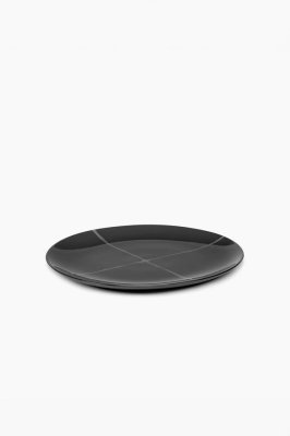 Комплект из 2-ух обеденных тарелок Serax PACIFIC ZUMA, D28 см, черный/серый, фарфор