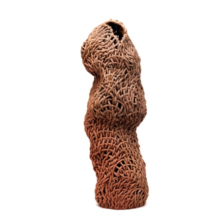 Скульптура напольная «Огненная», H 75 см, коричневая, керамика фото 1