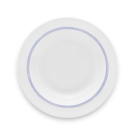 Тарелка суповая с кантом "Решетка" SchonhuberFranchi Shabbychic Collection, D23 см, белый, фарфор фото 1