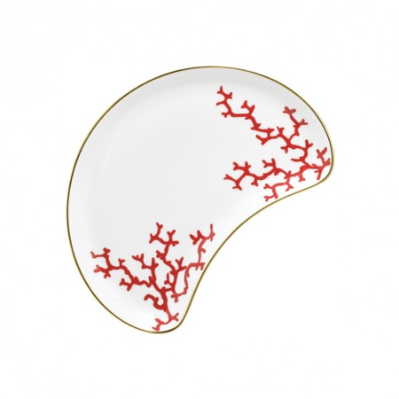 Блюдо сервировочное д/закусок Raynaud Cristobal Rouge, D21 см, белый/красный, фарфор фото 1