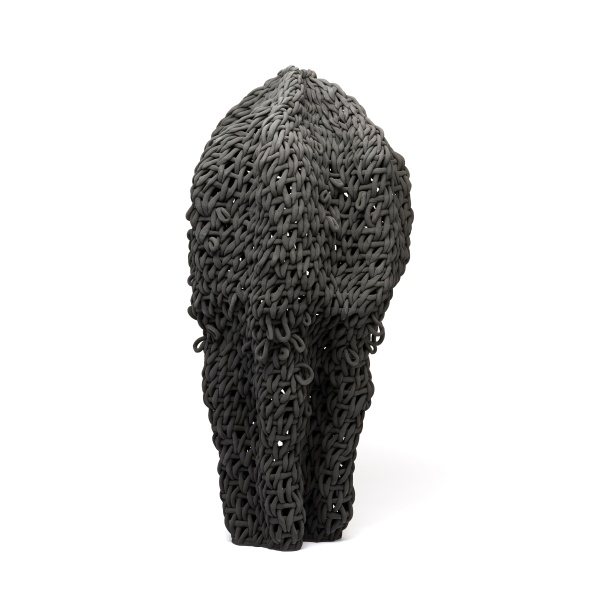 Скульптура напольная из серии «Родные просторы», H75 см, черная, керамика
