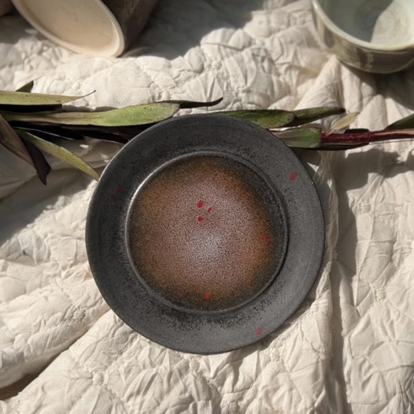 Блюдце BONGO Карелия для чайной чашки и кружки, D14 см, керамика