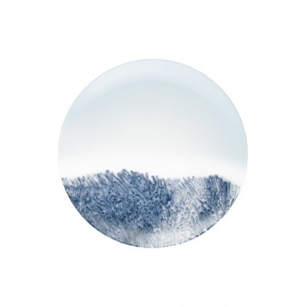 Набор из 4-х тарелок Raynaud Abysses, D21 см, белый/аквамарин, фарфор