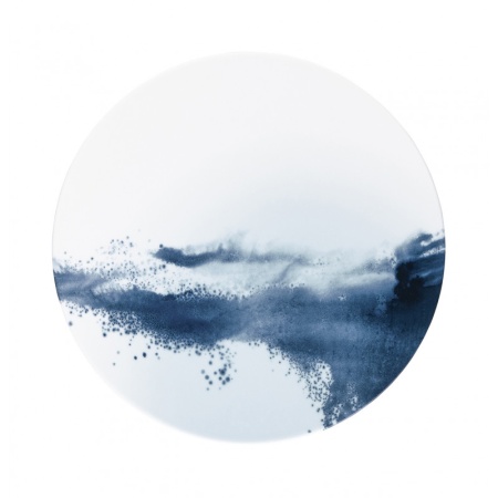 Тарелка подстановочная Raynaud Abysses, D27 см, белый/аквамарин, фарфор фото 1