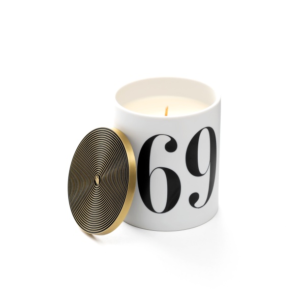 Подарочный набор №69 Oh Mon Dieu! (свеча, 60 палочек благовоний, фарфоровая подставка)