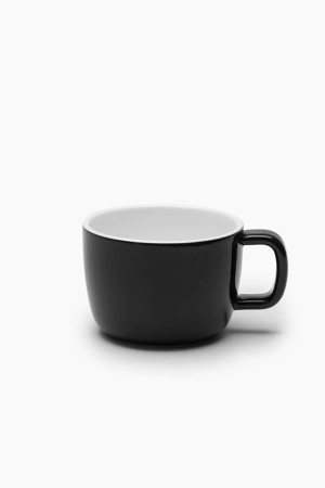 Комплект из 4-х чашек для капучино Serax PASSE-PARTOUT, 200 мл, белый/ черный, фарфор фото 1