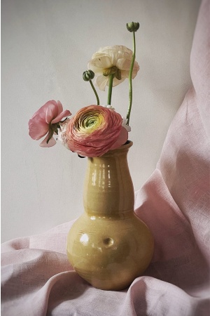 Ваза BONGO декоративная для цветов и сухоцветов, H25 см, D8 см, керамика фото 1