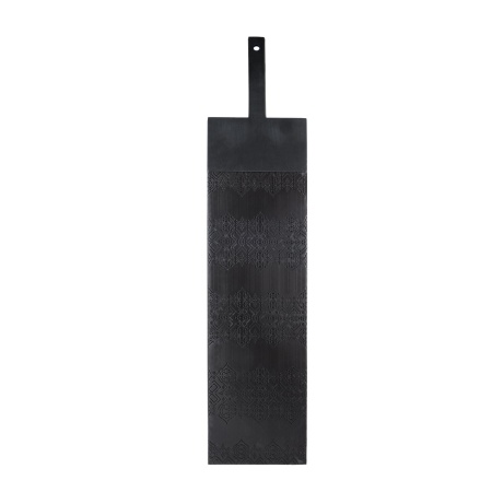 Доска сервировочная черная KNIndustrie IN/TAGLIO, 79х18 см, нержавеющая сталь/камень/керамика фото 1